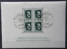 1937 Germania 3  Reich Compl.di  Adolf Hitler Annullo speciale Usato con G.O