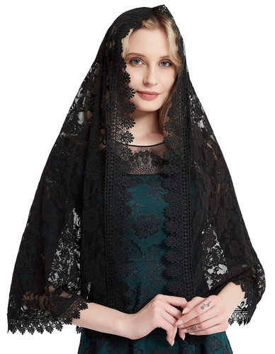 Velo mantilla lungo - mantilla, in