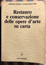 Restauro e conservazione delle opere d'arte su carta, Olschki Ed.1981