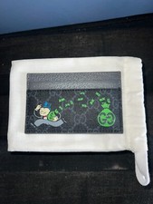 Porta Carte Gucci Personalizzato - Monopoly Man (NUOVO, SCONTRINO, DIPINTO A MANO)