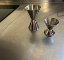 Dosatore 2 pezzi graduato jigger slim cocktail professionale per barman misurino