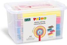 - Matite Colorate Bambini +3 Anni Con Mina Ø2.9 Mm, 216 Pezzi in 12 Colori a Mat