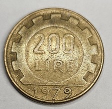 1979 Italy 200 Lire Coin -