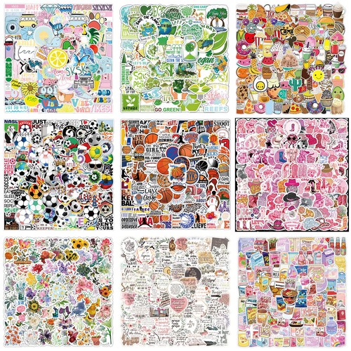 100 pezzi adesivi pvc - adesivi, senza