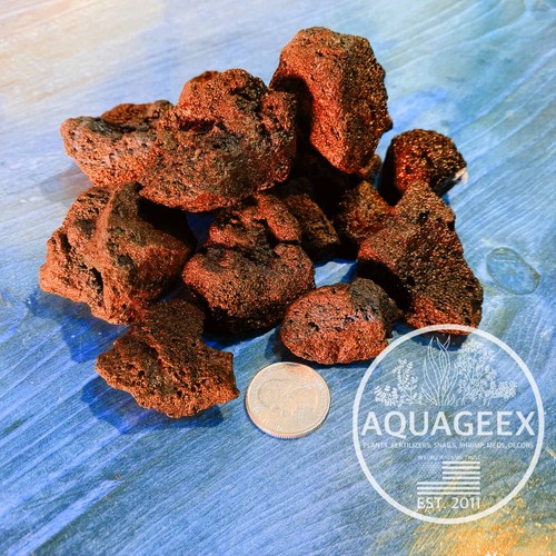 1lb rosso lava roccia pesci - rosso,