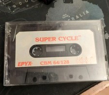 SUPER CYCLE COMMODORE 64/128 C64 C128 - GIOCO USATO - 1986 Epix Software