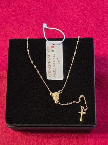 Collana rosario argento - rosario, in