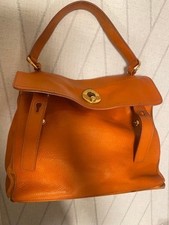 Borsa a mano YSL Yves Saint Laurent Muse due in pelle arancione