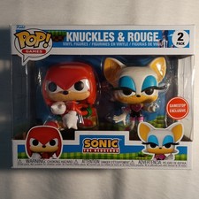 Funko Pop Sonic The Hedgehog Knuckles Rouge Confezione da 2 Game Stop Esclusivo