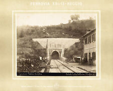 Ferrovia Eboli Reggio Galdo Auletta Foto originale albumina 1880c Mauri  XXL19