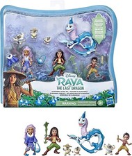 Principesse Disney Raya e L'ultimo Drago Set da 7 Personaggi Cartone Animato