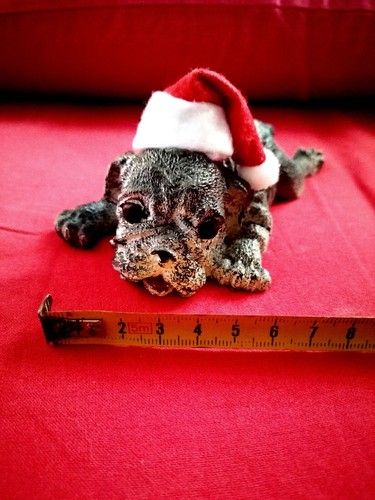 Statuetta natale cagnolino - statuetta,