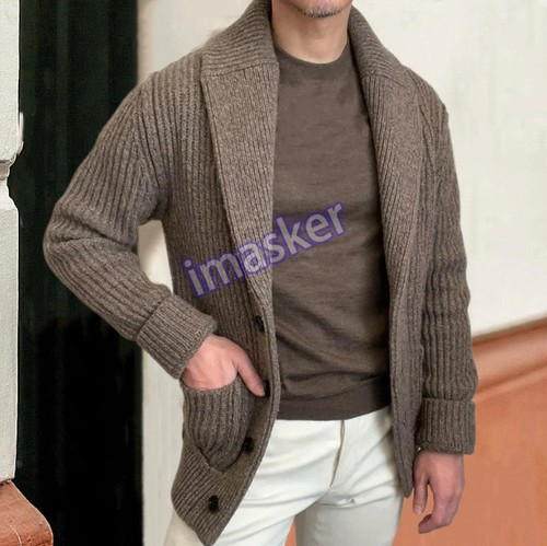 Cardigan uomo collo - , sciallato