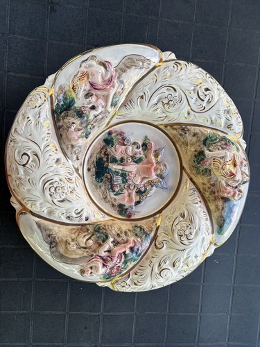 Piatto capodimonte porcellana - piatto,