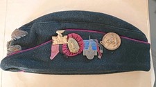Regio Esercito REI Bustina Cappello 2ww Genio Genieri Con 4 Distintivi PNF 