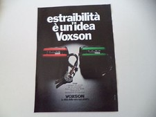 advertising Pubblicità 1979 AUTORADIO VOXSON TANGA