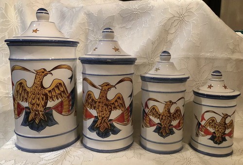 Set barattoli ceramica vintage - set,