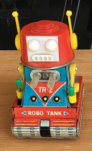 Tin toy nomura robo tank - toy, tr-2
