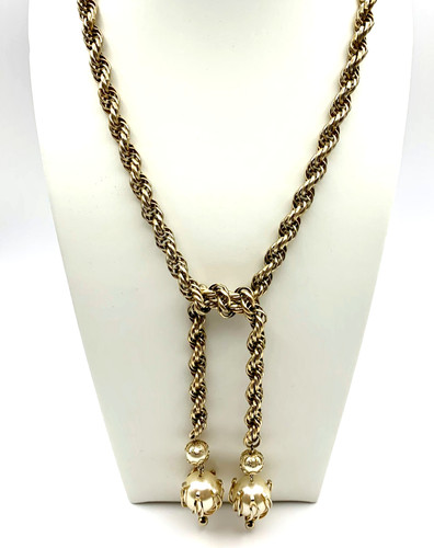 Collana vintage lariat - vintage, tono