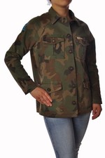 Giubbotto Giacca maniche blu ricami Paiet da Donna Italogy Taglia M Colore Verde