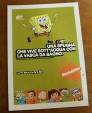 2716 CARTOLINA PUBBLICITARIA SPONGEBOB OGNI GIORNO SU NICKELODEON