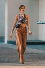 Pantaloni Biker In Vera Pelle