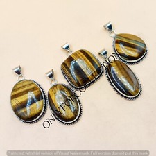 Gemma occhio di tigre placcato