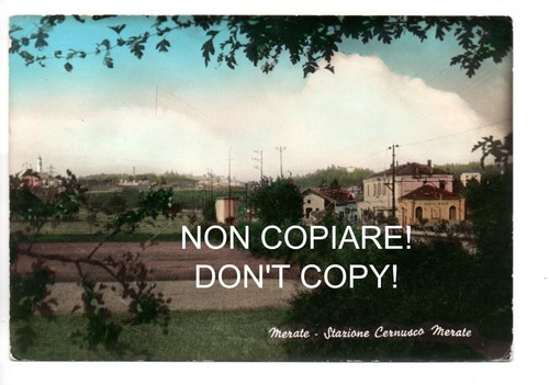 Cartolina stazione cernusco - stazione,