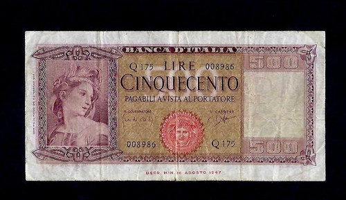 Repubblica italiana 500 lire - repubblica,