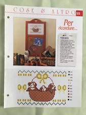 Schema punto croce Ricamo Per ricordare cagnolini lavagna papere promemoria