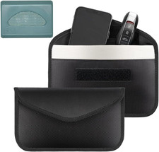 1 Pezzi Gabbia Faraday,Faraday Bag 20 * 10Cm Custodia per Telepass Schermata,Cus