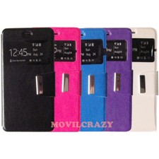 FUNDA LIBRO FLIP COVER CON VENTANA CUSTODIA PARA WIKO FEVER PROTECTOR