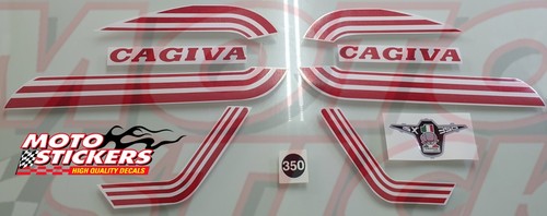 Cagiva 350 kit adesivi - sx,
