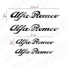 Kit 4PZ ADESIVI ALFA ROMEO Auto pinze freno BREMBO  Stelvio Q4 Giulia 10/8CM