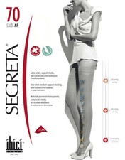 1  CALZA 70 CALZE x REGGICALZE DONNA IBICI SEGRETA  ELASTROCOMPRESSIVE RIPOSANTI