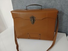 Antica Borsa Valigia Cartella Scuola in Fibra GIovanardi Vintage 30 cm