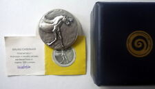 clip pinzafogli con bassorilievo argento BRUNO CASSINARI, La Spirale