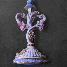 Candelabro In Ceramica Vintage