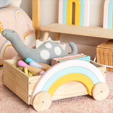 Carrello Porta Giochi in Legno