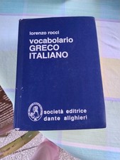 Vocabolario Greco-Italiano di Lorenzo Rocci-Copertina rigida  1998 Molto Buono