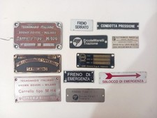 Lotto di 11 Targhe Ferroviarie