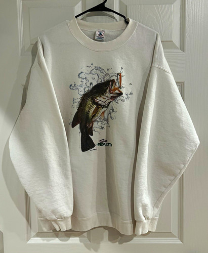 Felpa girocollo grafica pesca