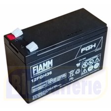 12FGH36 FIAMM, Batteria AGM ermetica ric. al piombo 12V 9Ah. F. 6,3mm.
