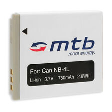 Batteria NB-4L per Canon IXUS 30, 40, 50, 55, 60, 65, 70, 75, 80 IS, 100 IS
