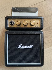 Marshall MS-2 1 WATT MINI AMPLIFICATORE A BATTERIA PER CHITARRA Nero Portatile