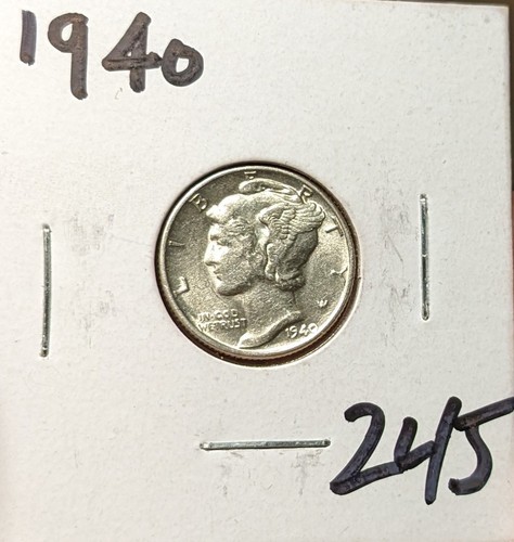 1940 mercury dime - 👉1940, au
