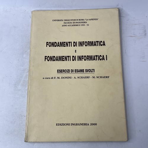 Fondamenti informatica e - di,