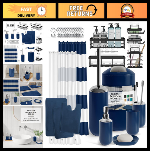 Set accessori bagno pezzi - pezzi,