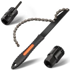 Homord Kit Attrezzi Bici, Chiave a Frusta con Bici Chiave Pacco Pignoni, Kit Cat