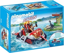 Original PLAYMOBIL® Action 9435 - Hovercraft Con Motore Sottomarino